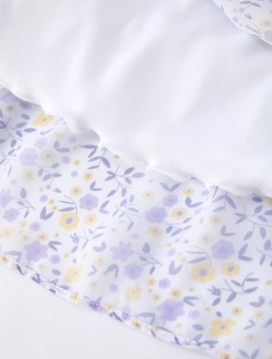 Floral Ruffle Strap Dress