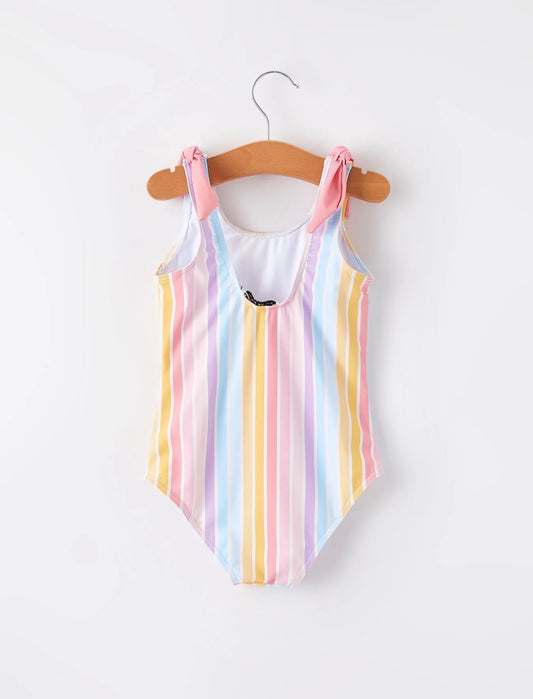 Colorful Stripe Swimsuit