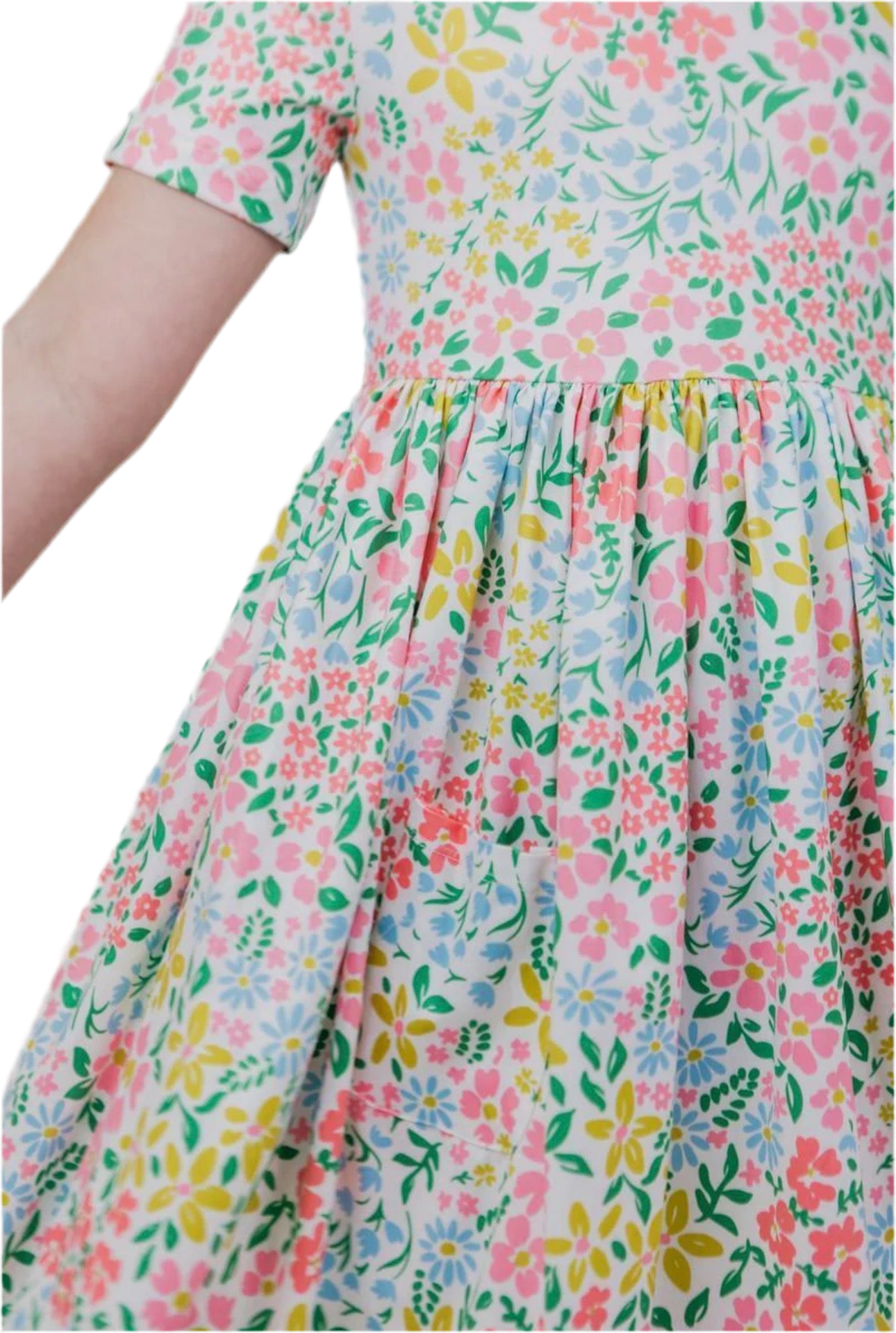 Daffodils Pocket Twirl Dress