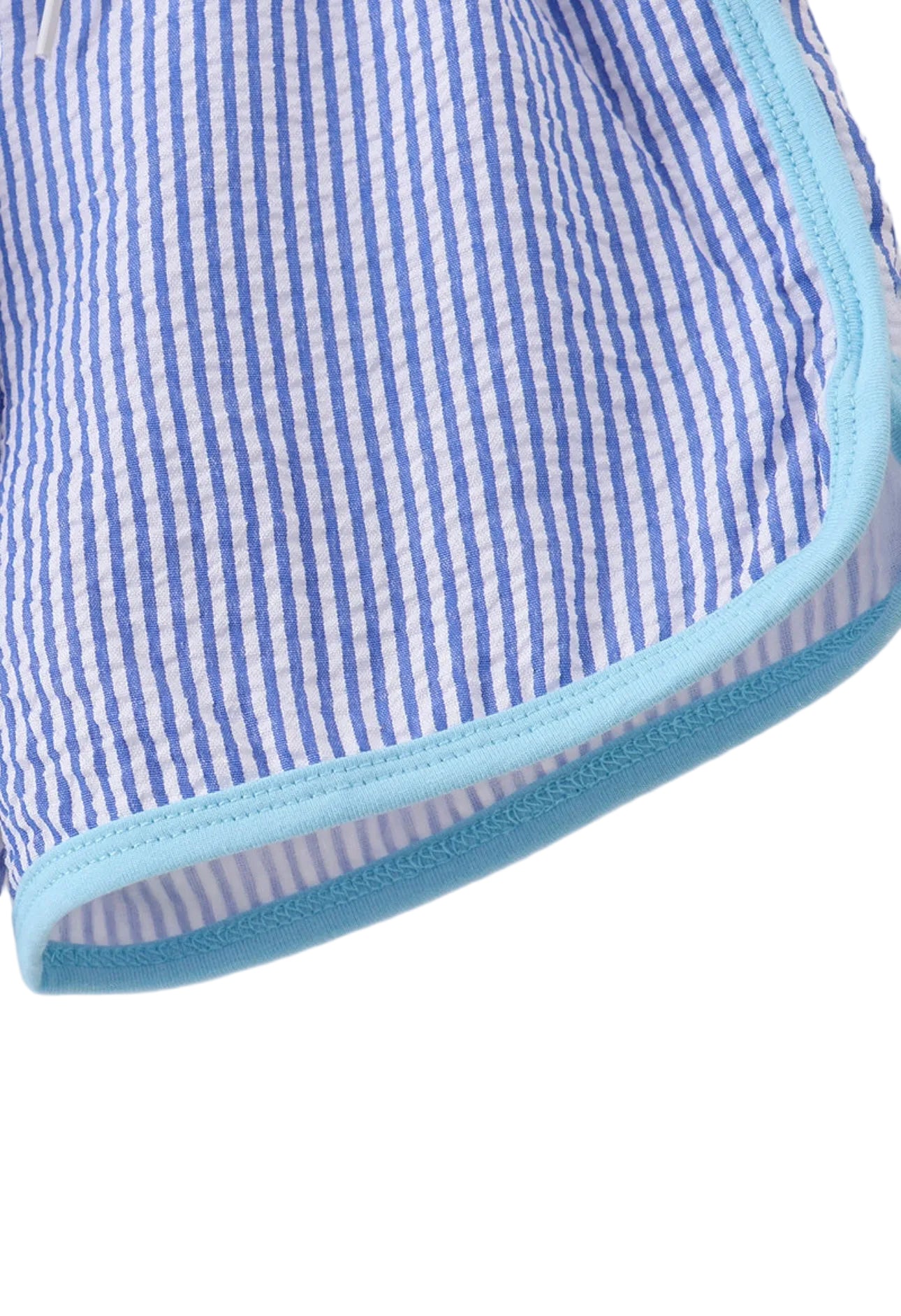 Blue Trucks Shorts Set