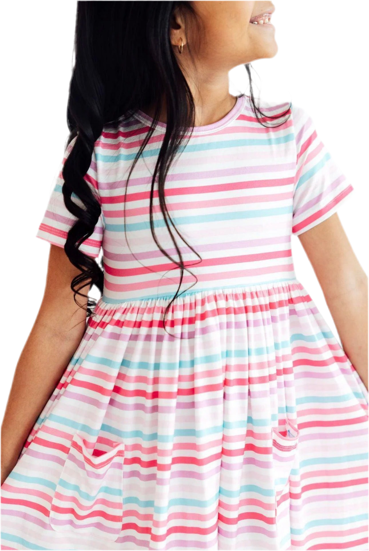 Stripes & Pocket Twirl Dress