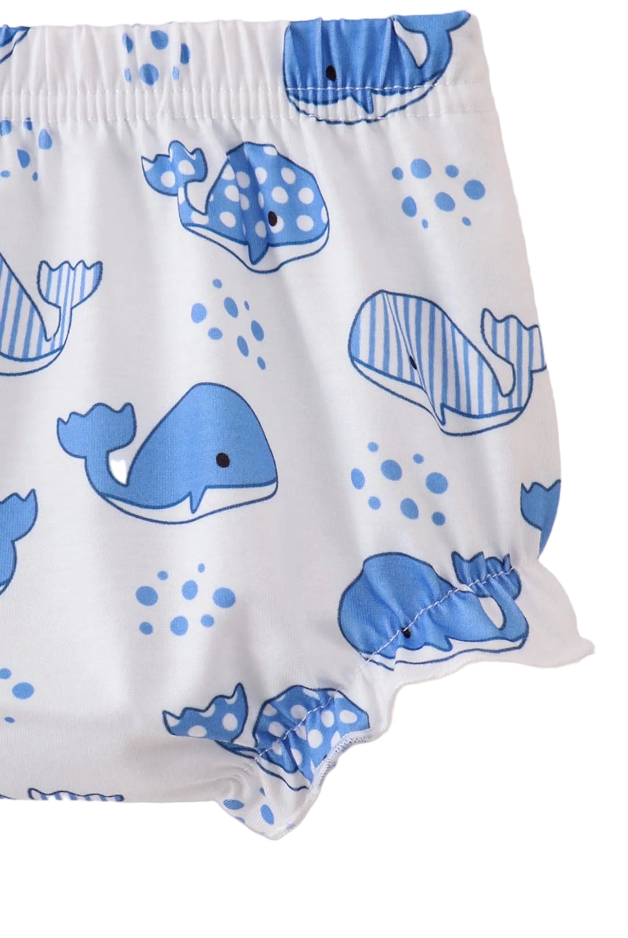 Whale Ruffle Bloomer Set
