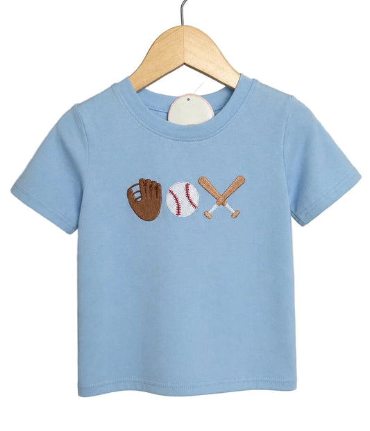 Baseball Gingham Shorts Set