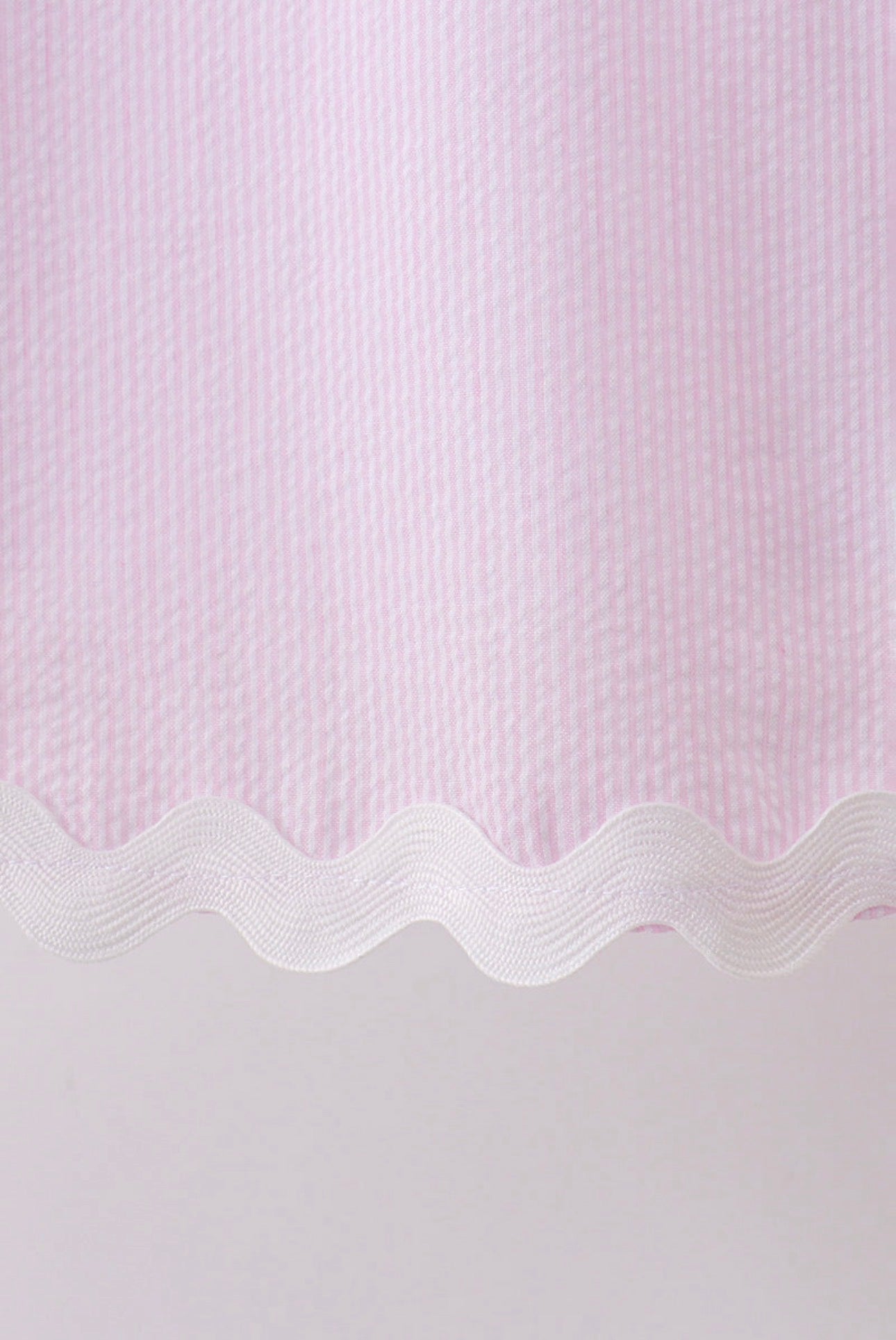Seersucker Stripe Scalloped Dress