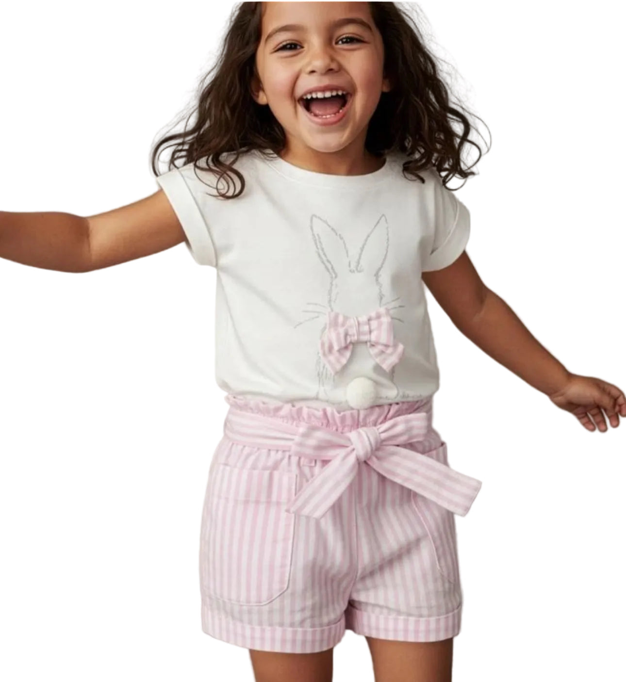 Bunny/Bow Shorts Set