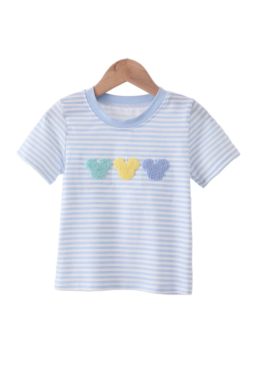 Blue Stripe Mouse Tee