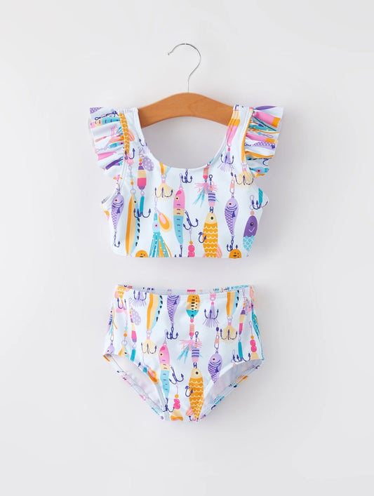 Fish Print Swimsuit