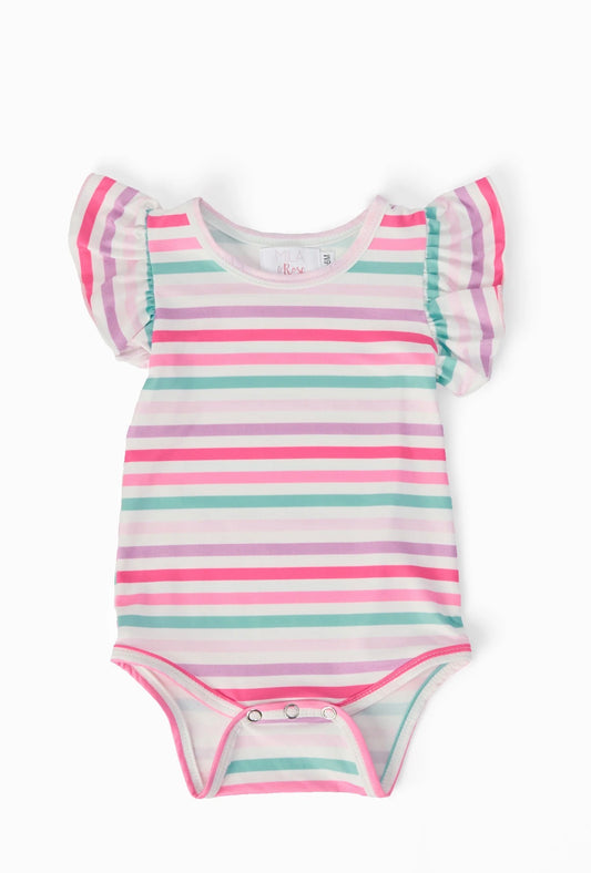 Stripes & Flutter Bodysuit