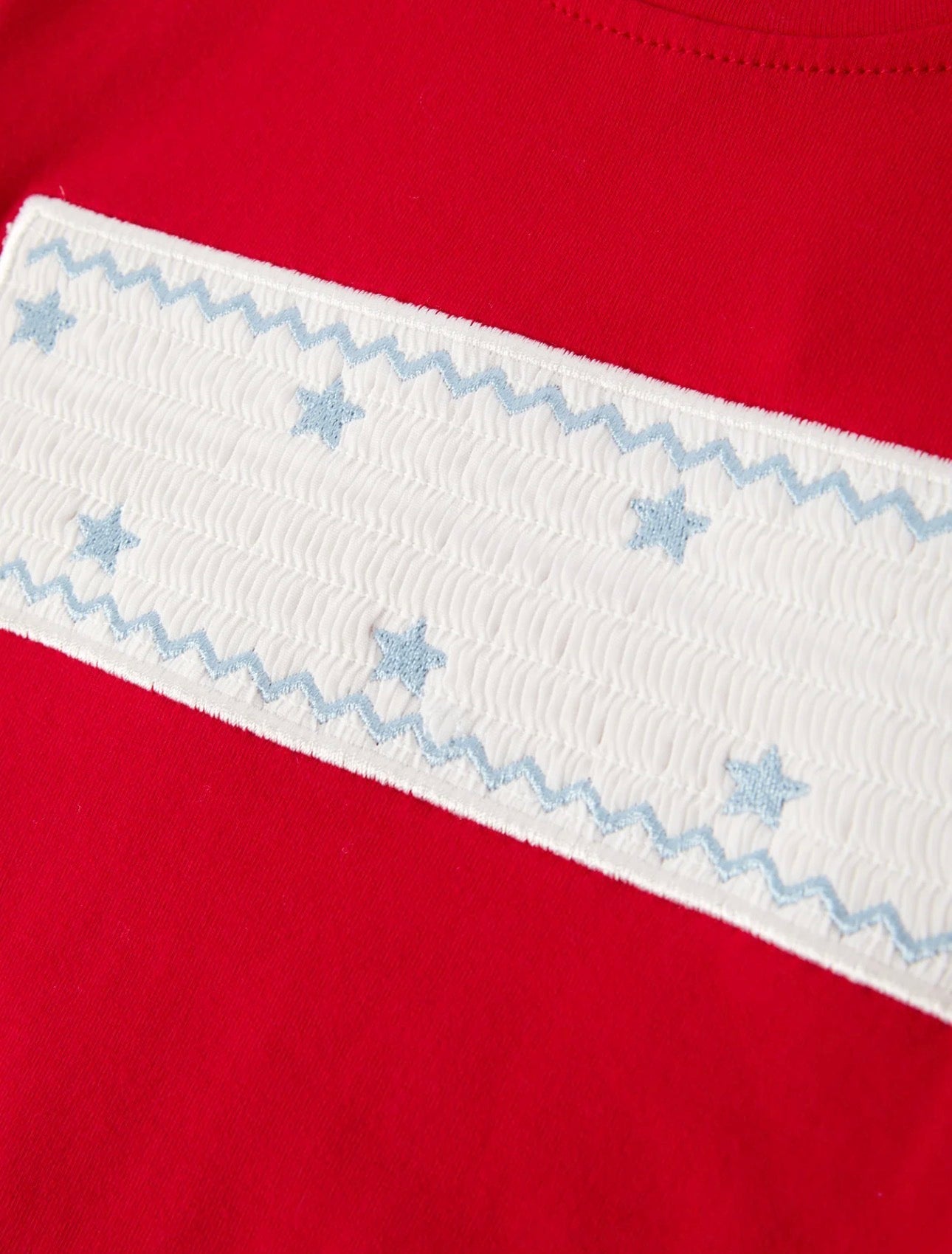 Blue Stars Smocked Set