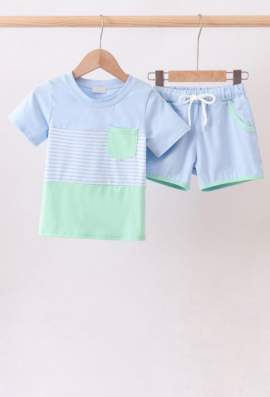 Mint Stripe Set