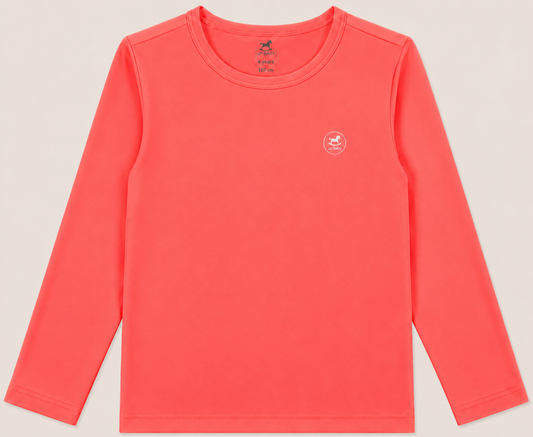 Orange Sunny Shores Rashguard