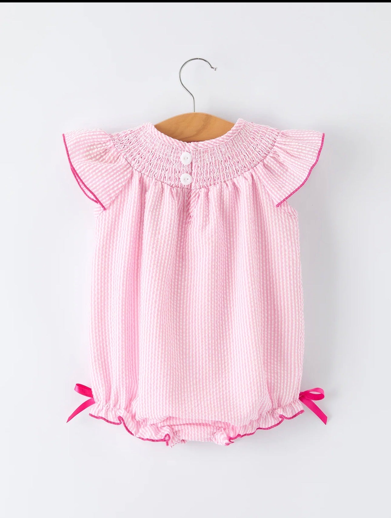 Strawberry Smocked Romper