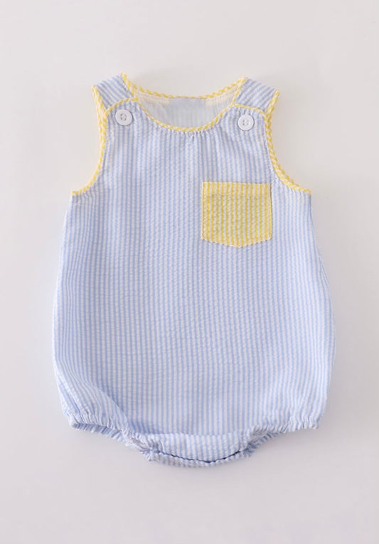 Multi Seersucker Stripe Bubble