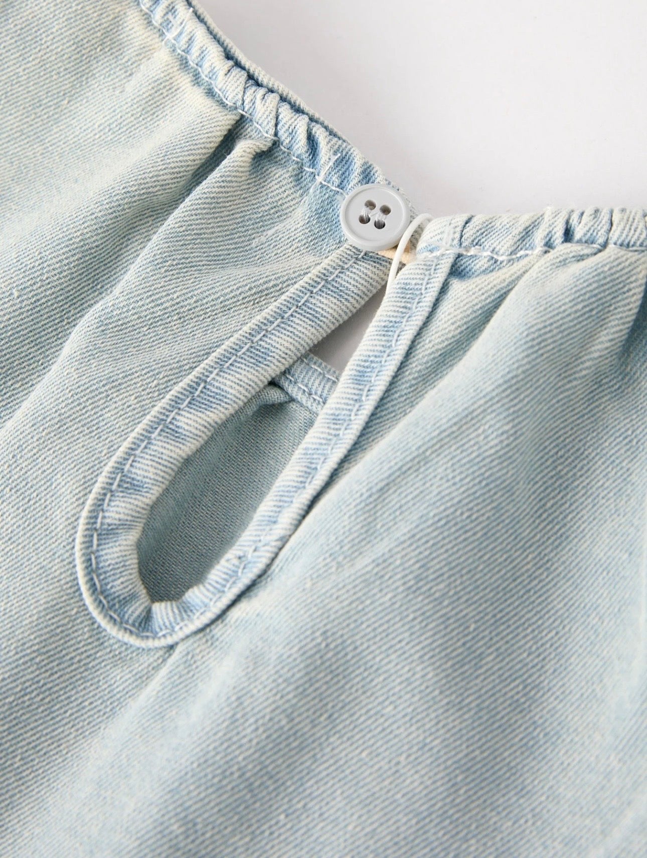 Light Denim Lace Set