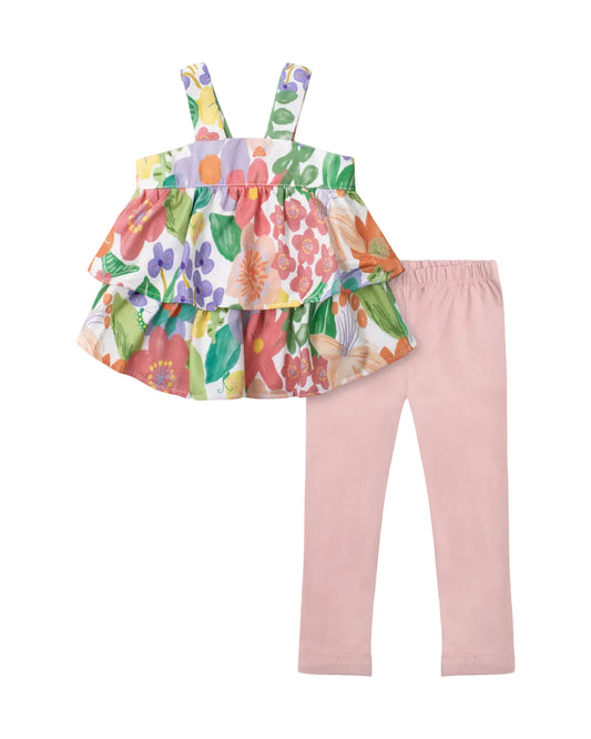 Flowers/Leggins Set