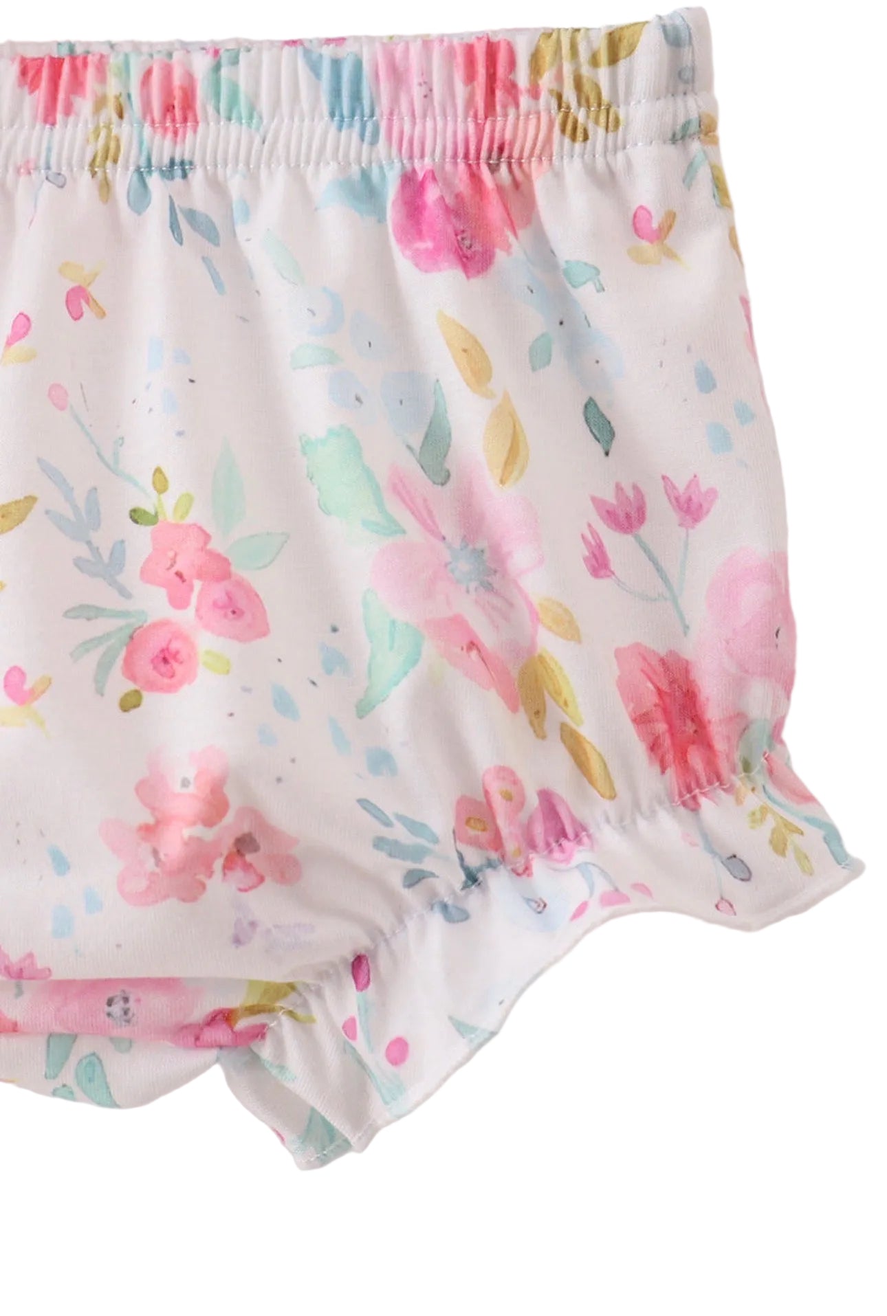 Pink Floral Bunny Bloomer Set