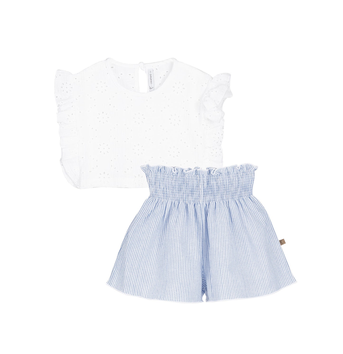 Classic Stripes Flutter Short Set