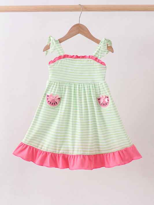 Watermelon Ruffle Dress