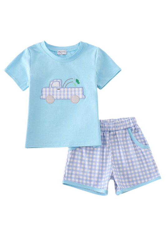 Blue Truck Fishing Set