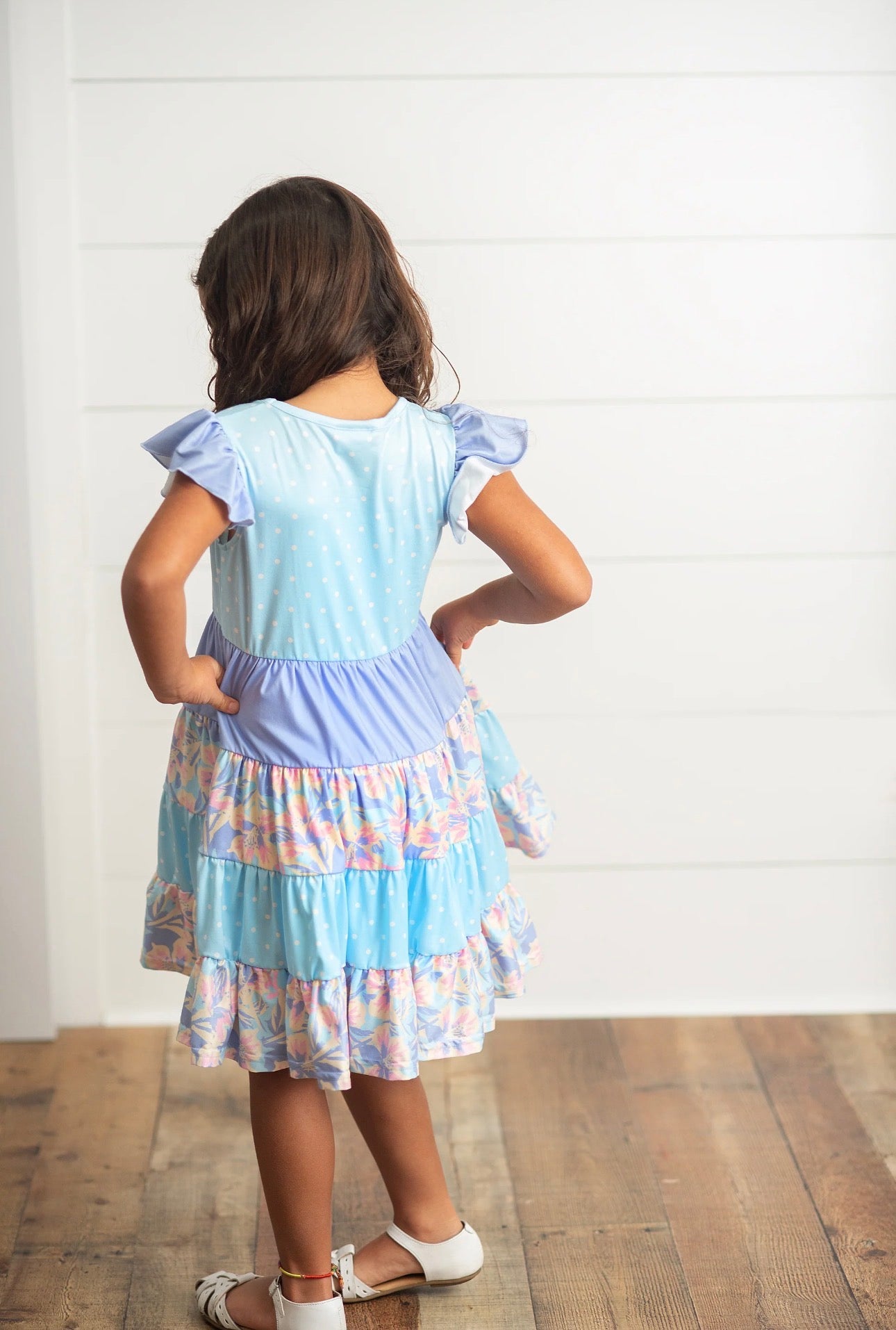 Pastel Breeze Tiered Dress
