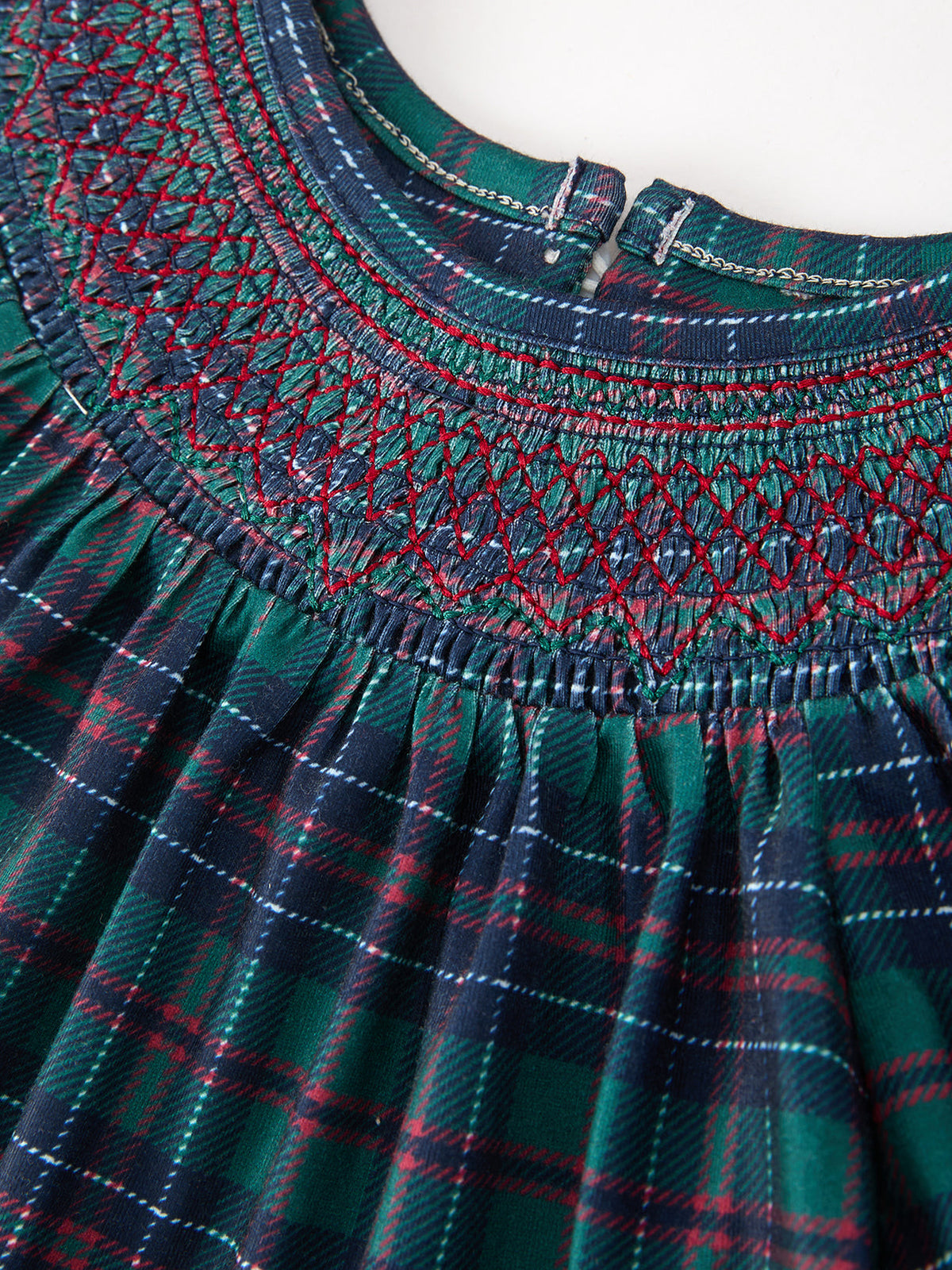 Holiday Plaid Smocked Dress
