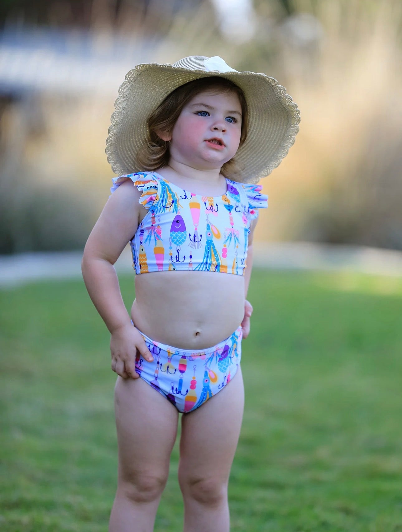 Fish Print Swimsuit