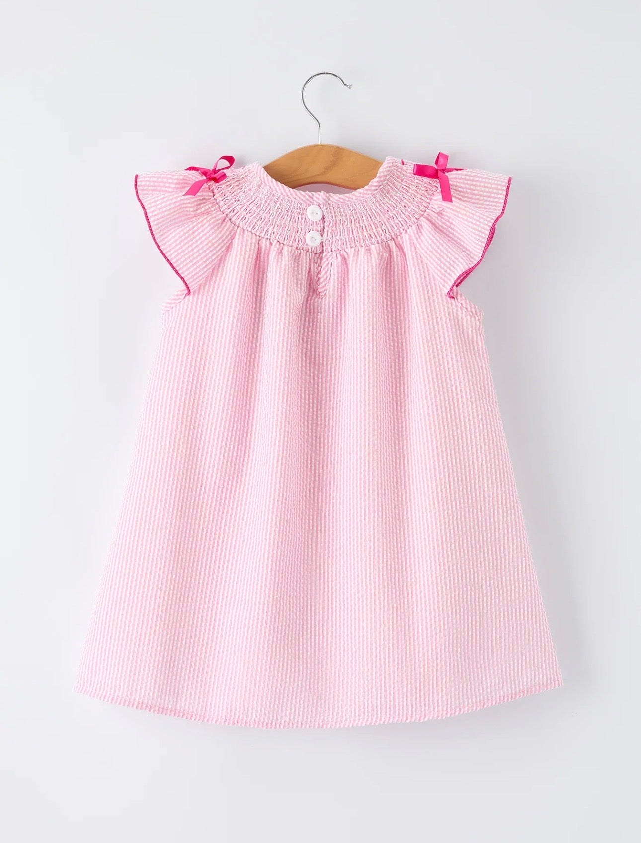Strawberry Smocked Ruffle Dress