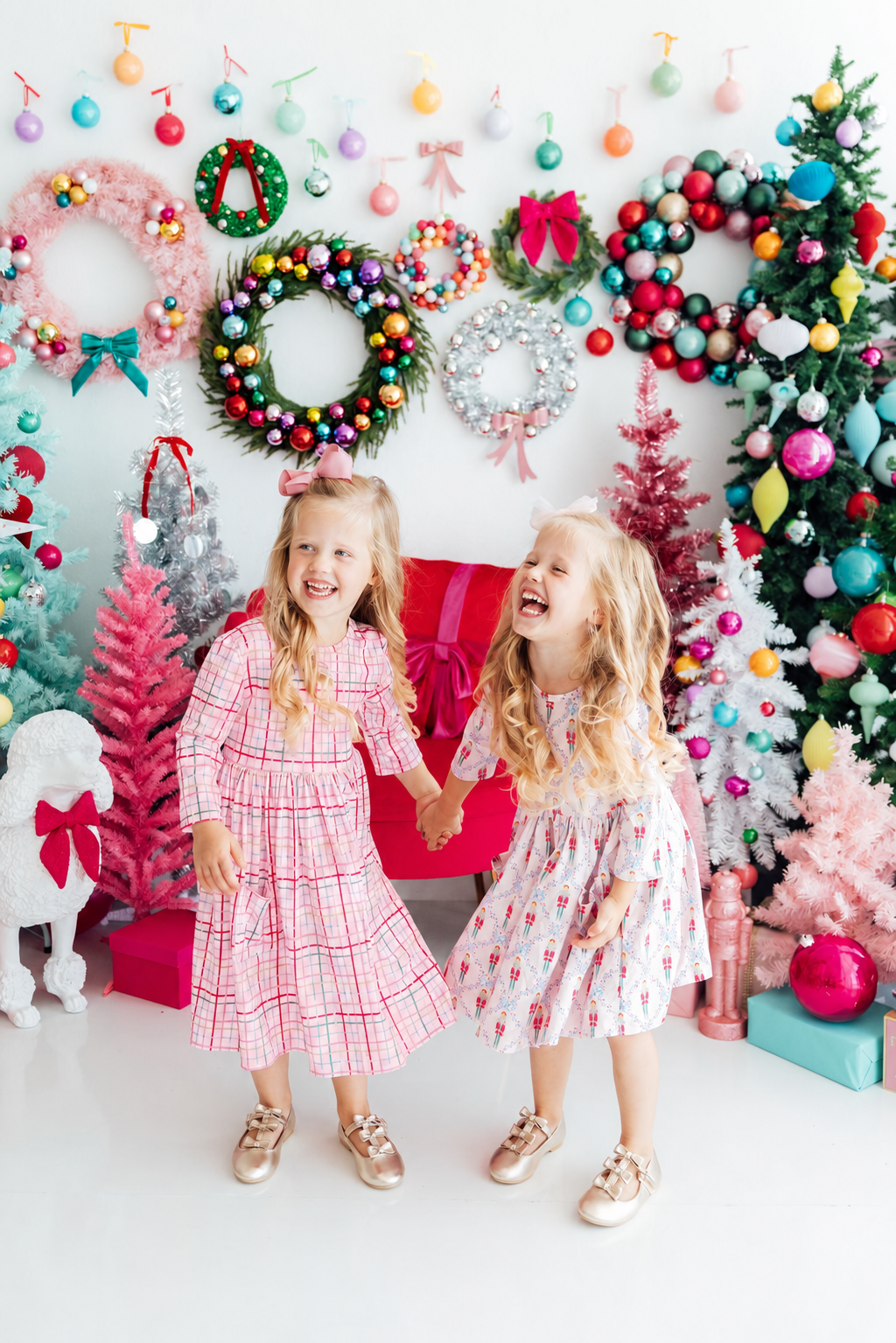 Pink Plaid Twirl Dress