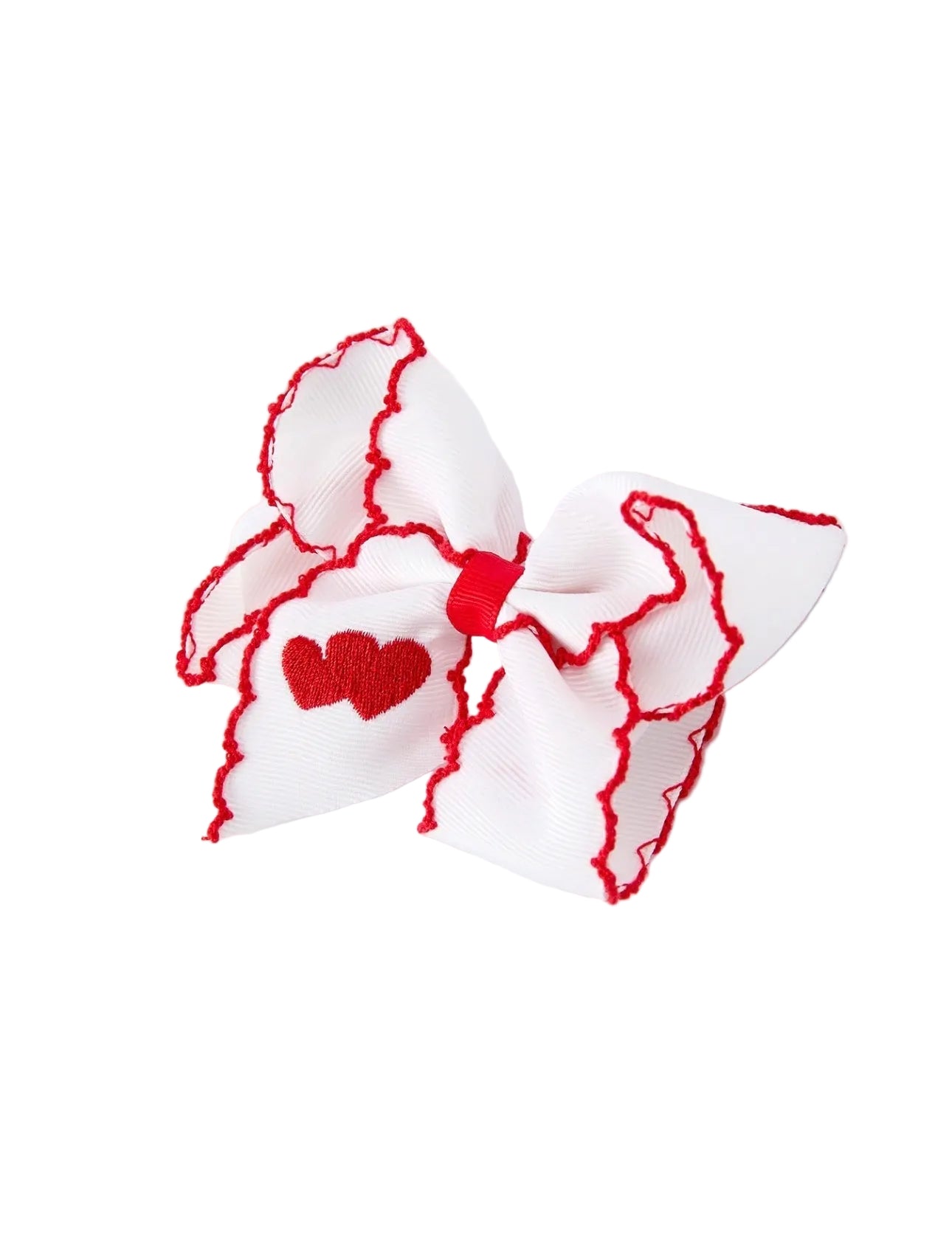 White Bow Hair Clip