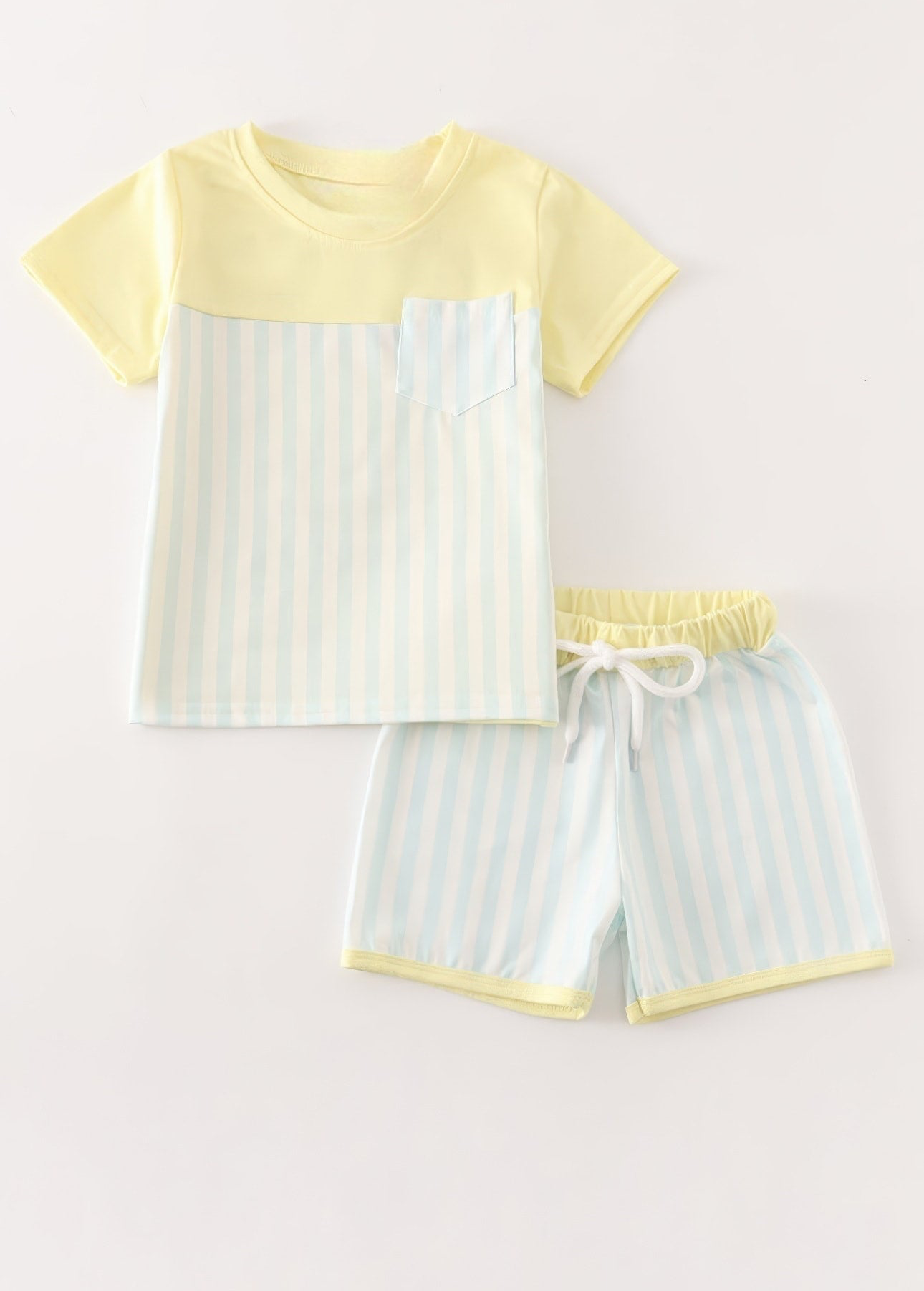 Blue Stripe Boy Set