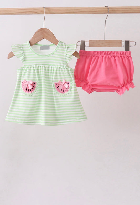Watermelon Stripe Bloomer