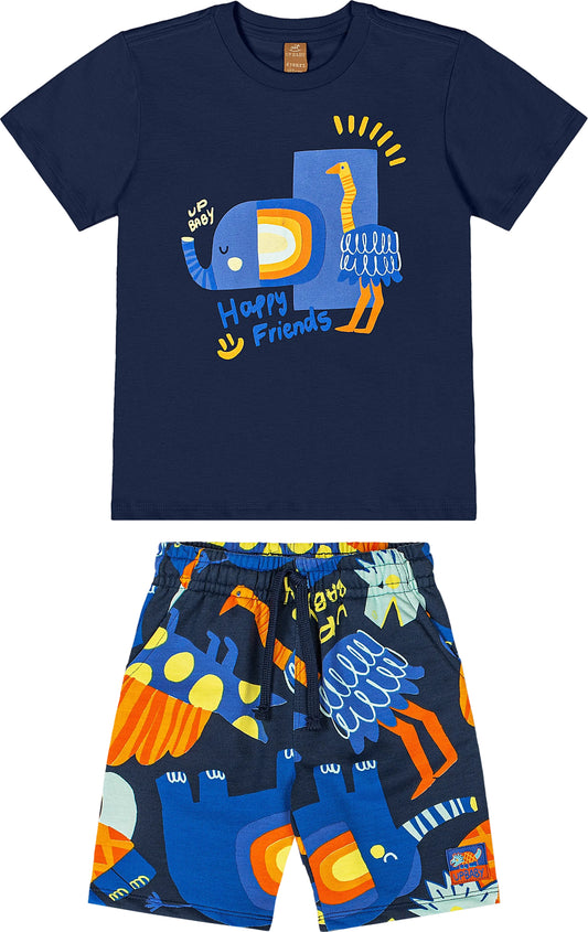 Blue Safari Crew Set