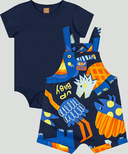 Blue Safari Crew Overall Set