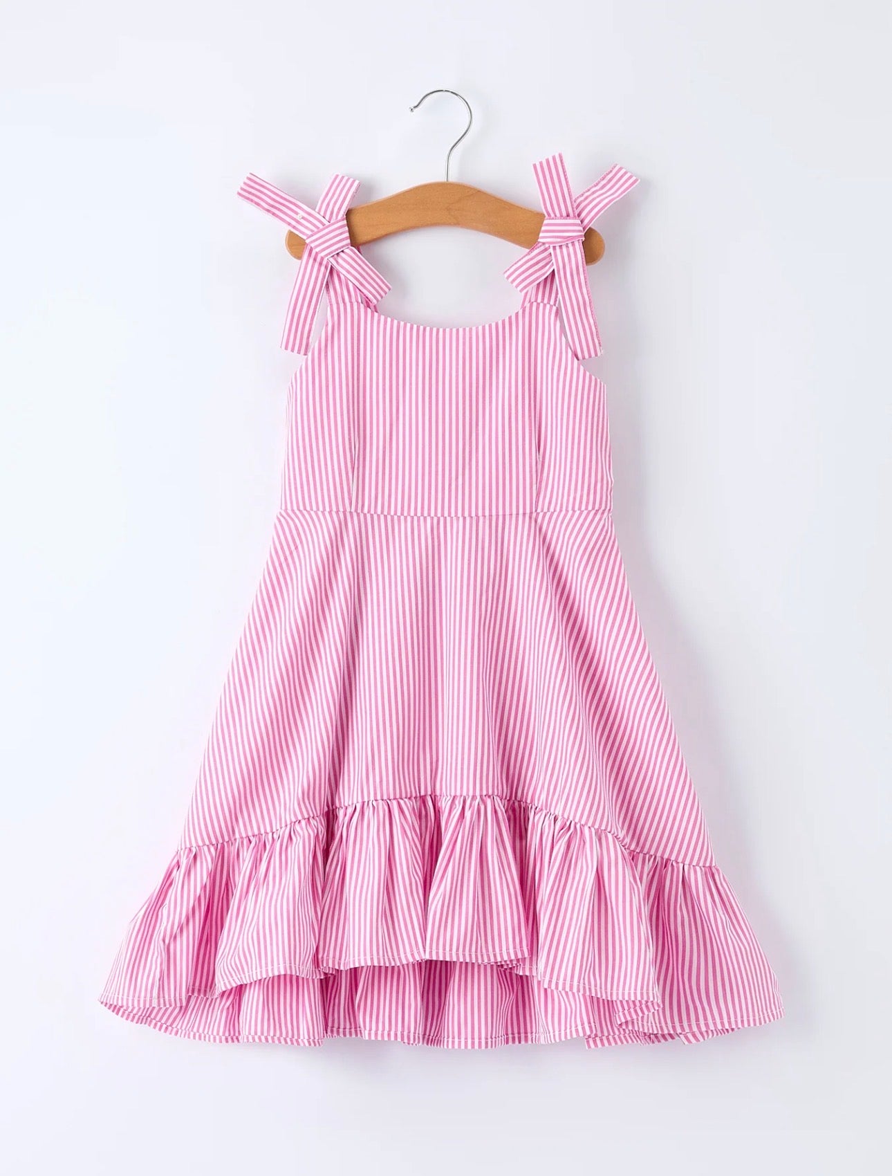 Pink Summer Ruffle Dress