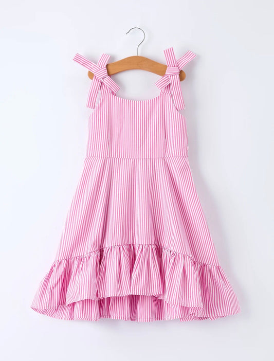 Pink Summer Ruffle Dress