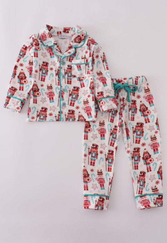 Christmas Nutcracker Print Pajamas