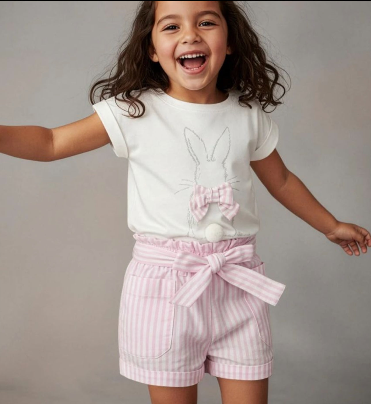 Bunny/Bow Shorts Set